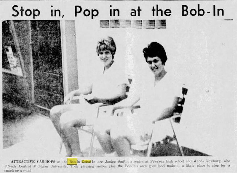 Bob-In Restaurant (Bob-In Again, Bobs Drive-In) - 02 Aug 1963 7 - Petoskey News-Review At Newspapers (newer photo)